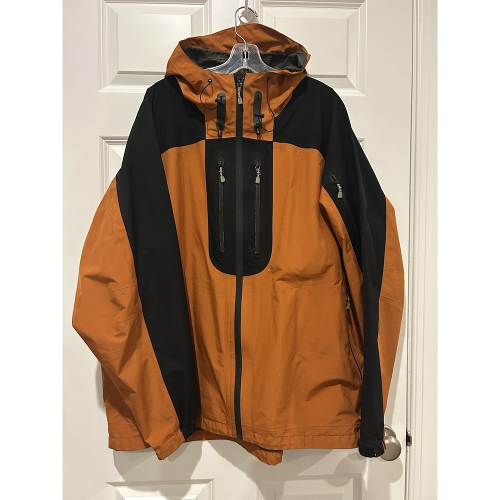 Cabela's Guidewear Gore-Tex Full Zip Jacket Mens 2XL Hooded Waterproof Packable